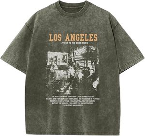 T-shirt décontracté 100% coton de haute qualité nouveauté t-shirt en coton lavé pour hommes en gros - Product Image 1
