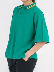 เสื้อกีฬาแขนสั้นถักลายสีพื้นสำหรับผู้หญิงเป็นมิตรกับสิ่งแวดล้อม, เสื้อกีฬาออกกำลังกายวิ่งจ๊อกกิ้ง - Product Image 5