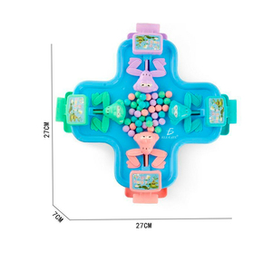 Jeu de société éducatif en plastique avec logo personnalisé - Nourrissez les grenouilles avec des perles pour jouer - Product Image 3