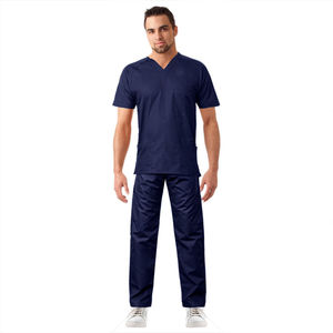 Uniforme de médecin et d'infirmière pour hommes multicolores professionnels gommages dentaires personnalisés à la mode pour une utilisation à l'hôpital OEM respirant - Product Image 1