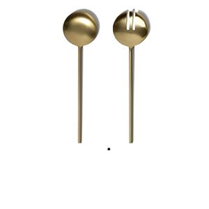 Serveur de salade de mariage en acier inoxydable argenté brillant à prix de gros indien le plus vendu lot de 2 pour la maison, les hôtels et les restaurants - Product Image 5