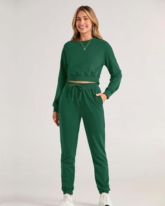 Recortado Durable de alta calidad de gran tamaño mejor Material ácido lavado 100% algodón chándales mujeres señoras chándales transpirables - Product Image 5