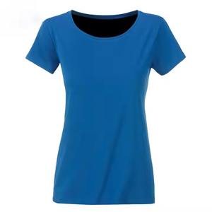 2025 camiseta de gimnasio de gran tamaño para mujer de alta calidad 100% algodón cuello redondo hombro caído Casual al por mayor para Look - Product Image 4