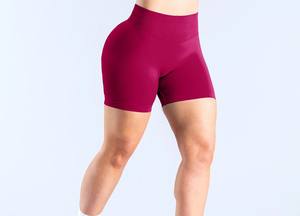 Shorts Deportivos de Yoga para Mujer, de Alta Calidad, Transpirables, de Spandex, para Verano, Gimnasio, Correr, Secado Rápido, Cierre con Cordón, Personalizables - Product Image 3