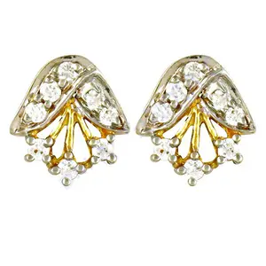 Pendientes de Aro con Diamantes de Imitación Religiosos de Moda Artpalace para Mujer, Acabado en Chapado en Oro, Estilo Aro, Circonita, Perla, Aleación de Latón para Fiestas - Product Image 3