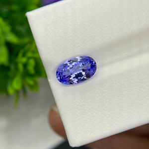 Vente en gros de pierres précieuses en vrac de tanzanite naturelle, loupe de couleur bleue, forme ovale à facettes propres pour la fabrication de bijoux - Product Image 6