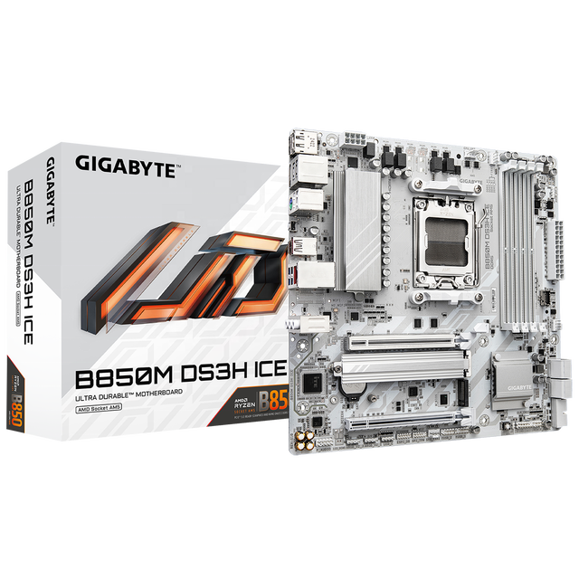 2025 New GIGABYTE B850M DS3H ICE Micro ATX B850 Mainboard Desktop Gaming Motherboard AMD B850 DDR5 PCIe 5.0 AM5 Motherboard