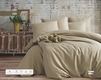 Parures de lit Zadetex 100% coton satiné, écologiques, 300 fils, modernes, durables, hypoallergéniques, faciles à nettoyer, respirantes et colorées