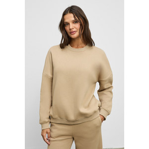 ETHIQUET CARICA Ensemble deux pièces pour femme en coton biologique doublé polaire, coupe oversize, taille et poignets élastiqués, cordon de serrage - Product Image 3