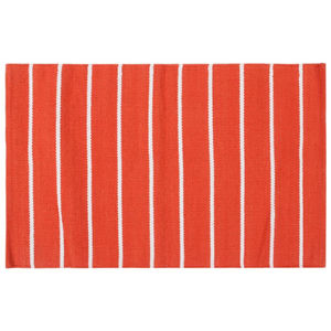 Tapis de porte à rayures en coton tissé à la main de qualité supérieure - Product Image 6