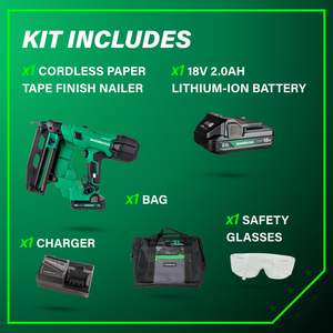 Kit cloueur de finition sans balais 18V MultiVolt Pro 16-GA, outil électrique au lithium-ion 2.0Ah, calibre 16, alimenté par batterie - Product Image 3