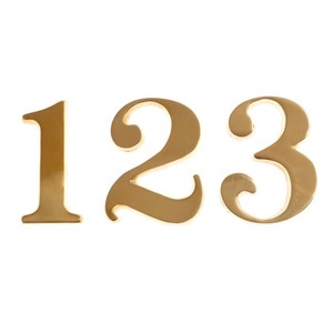 Dígito TIFFANY 10cm-Latón - Product Image 1