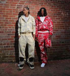 ชุดวอร์มผ้าฟรีซ400มีฮู้ดสำหรับผู้ชายชุดวอร์มผ้าฟลีซสำหรับวิ่งจ๊วบพิมพ์ลายแบบตามสั่งแนวสตรีทชุดวอร์มสองชิ้นผ้าคอตตอน - Product Image 1