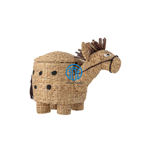 Meilleures ventes Jacinthe d'eau Âne Paniers de rangement pour pépinière Jacinthe d'eau naturelle Paniers à hors Paniers pour enfants - Product Image 5