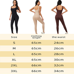Women One Piece <b>Jumpsuit</b> Ribbed Knit <b>Bodycon</b> Long Leg Sleeveless Sportwear Slim Fit Yoga Workout Playsuit - Product Image 4