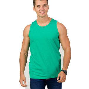 100% coton o-cou vêtements de sport hauts hommes sans manches débardeur solide Muscle gilet débardeurs pour hommes avec OEM entretenu - Product Image 1