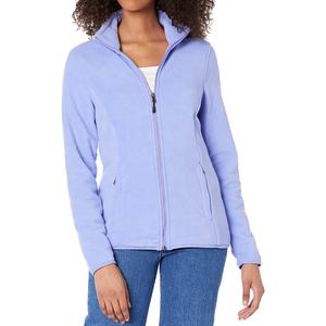 Chaqueta corta de algodón polar con cremallera completa para mujer, chaqueta cálida de invierno de manga larga con cuello levantado, chaqueta de invierno con cremallera corta de Sherpa para viento - Product Image 1