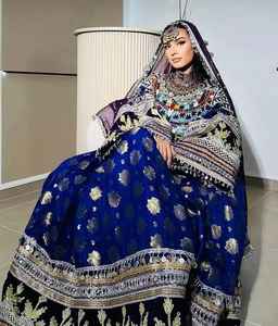 Último 2025 Vintage Afghan Kuchi vestido hecho a mano Tribal tradicional bordado mujeres Afghan Kuchi Festival vestido Pashtun cultura - Product Image 3