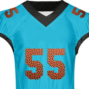 Camisetas de fútbol americano de alta calidad transpirables de secado rápido con mangas cortas mejor precio al por mayor - Product Image 5