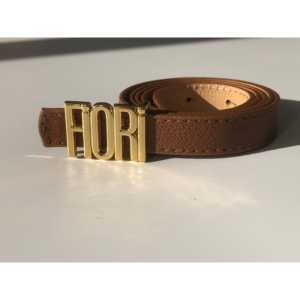 Ceinture en tissu fin imprimé Fiori pour femme - Product Image 1