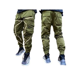 Wholesale OEM Service Men's Winter Casual Sweatpants-Eco-Friendly 100% Cotton Canvas Fleece Thickness <b>Elastic</b> Waist <b>Lace</b>-Up - Product Image 4