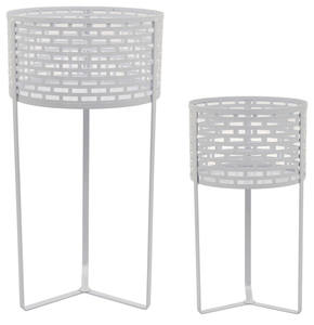Support moderne pour plantes d'intérieur et d'extérieur en métal blanc à bas prix pour pots de fleurs et jardinières pour la décoration intérieure et le jardin - Product Image 6