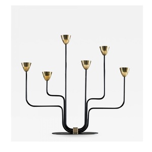 Candelabro de Metal alto y elegante, soporte dorado para decoración del hogar, la mejor calidad - Product Image 5