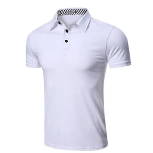 Vente en gros 100% coton pour hommes pour polos respirant anti-boulochage surdimensionné tenue décontracté avec motif imprimé pour un usage quotidien - Product Image 2