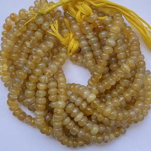 Perles rondes lisses en onyx jaune naturel de 8 mm, 10 mm, 12 mm, brin de perles, perles rondes semi-précieuses pour bijoux, haute qualité AAA - Product Image 1