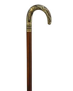 Canne de marche en bois unique et artistique pour une marche créative et équilibrée, finition naturelle, faite à la main, pour un usage quotidien - Product Image 4