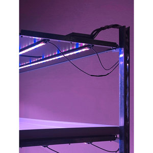 Chariot DC avec kit d'éclairage LED pour micro-légumes - Grand cadre en acier galvanisé ABS pour les cultivateurs Fabriqué en Italie - Product Image 3