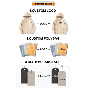 เสื้อผ้าแนวสตรีทมีฮู้ดของผู้ชายทรงหลวมโอเวอร์ไซส์ความยาวของพืชฤดูใบไม้ร่วงผ้าฝ้ายโพลีเอสเตอร์ถักพิมพ์ลายสกรีน - Product Image 5