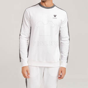 Conjunto Deportivo de Invierno para Hombre, Talla Grande, Mangas Largas, Alta Calidad, 100% Algodón, Personalizable, Diseño Sólido, Ropa Urbana, Transpirable, 2 en 1 - Product Image 6