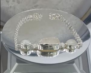 Pulsera moderna de plata de ley 925 con piedra esmeralda, joyería de lujo hecha a mano para mujer, diseño original de Estambul - Product Image 3