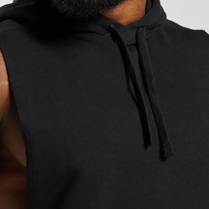 Couleurs personnalisées Sweat à capuche sans manches pour hommes 100% coton biologique Plus Size léger travail Gym Style décontracté pour l'été et l'automne - Product Image 2