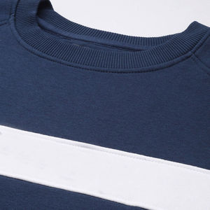 Vente en gros de pull respirant 85% coton 15% polyester pulls molletonnés avec impression personnalisée pull simple pour hommes broderie - Product Image 5