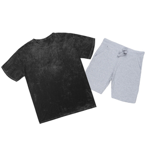 Conjunto de Camiseta y Pantalones Cortos Casuales para Hombre, Personalizable, 100% Algodón, Logotipo Frontal, Alta Calidad, MOQ Bajo, Corte Holgado, Estilo Urbano para Verano - Product Image 5