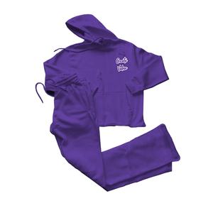 100% algodón verde oscuro desgastado chándal deportivo de dos piezas con diseño personalizado y logotipo Sudadera con capucha y pantalones de chándal para hombre - Product Image 1