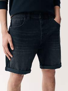 Short en jean tendance pour hommes OEM bleu coton coupe d'été Streetwear confortable look décontracté personnalisé haute qualité short tendance - Product Image 5