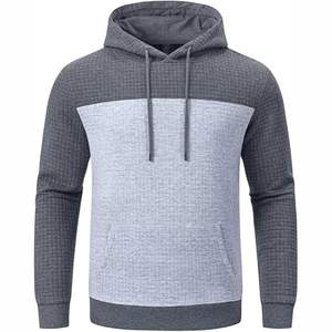Venta al por mayor mejor diseño sudaderas con capucha para hombre ligero color sólido 100% algodón para la temporada de invierno servicio OEM disponible - Product Image 2