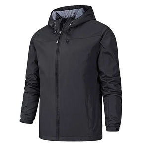 Chaqueta Cortavientos Deportiva de Lona de Alta Calidad para Hombre, Nuevo Diseño, Ropa de Lluvia de Invierno, Venta al por Mayor de Moda Personalizada 2025 OEM Frontal - Product Image 1