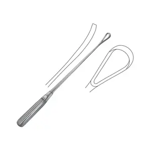 Bumm Recamier Uterine Curettes, Blunt 28 mm Surgical and Gynecology Surgery Instruments 30-31 cm