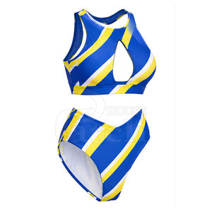 Collection tendance pour femmes, ensemble de maillot de bain deux pièces, textile de bain confortable, bas imprimé, vêtements de plage, vêtements de vacances en bord de mer - Product Image 4
