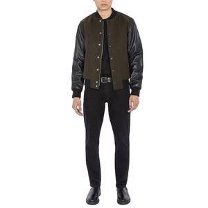 Veste universitaire en laine pour adultes jeunes coupe confortable hommes qualité professionnelle col montant veste varisty vestes d'hiver 2026 - Product Image 5