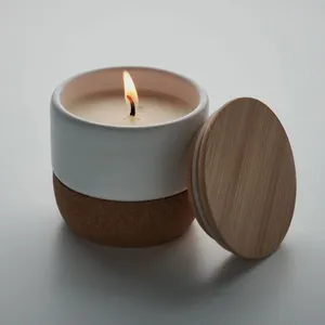 Bougie parfumée Menkaure en cire végétale, gadgets durables pour hommes - Product Image 1