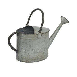 Unique Metal Watering Can Garden Plant Long Mouth Garden Sprinkling Pot Watering can made of Metal <b>Silver</b> Color Finished - Product Image 2
