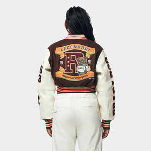 Durable Women Varsity <b>Jacket</b> - Custom Team Logo, Comfortable Fit, and Stylish Design - Product Image 5