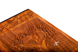 Urna de cremación de palisandro hecha a mano, diseño de árbol de la vida, recuerdo conmemorativo, urna de cremación decorativa para cenizas - Product Image 4