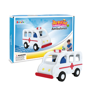 Puzzle 3D Ambulance Jouet pour Enfants, Ensemble de Jeu Véhicule Éducatif en Plastique, Conception Sûre et Non Toxique - Product Image 5