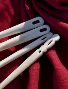 Aiguille à broder en corne de buffle, pointe fine, pour laine et fil, accessoire de couture durable pour le tufting et la couture - Product Image 4